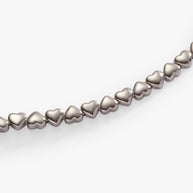 Heart Charm Tennis Bracelet