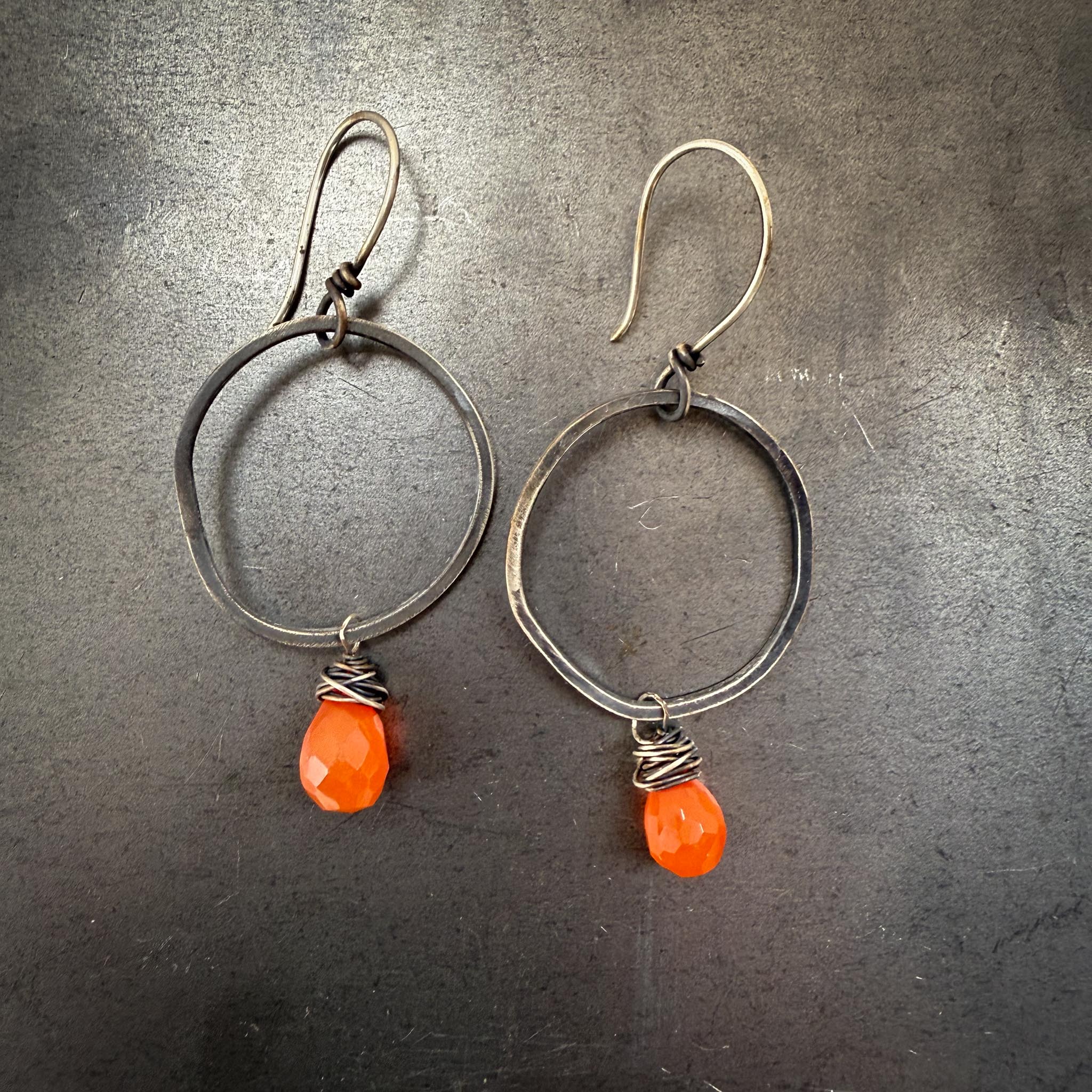 Abstract Silver Hoops | Made to Order