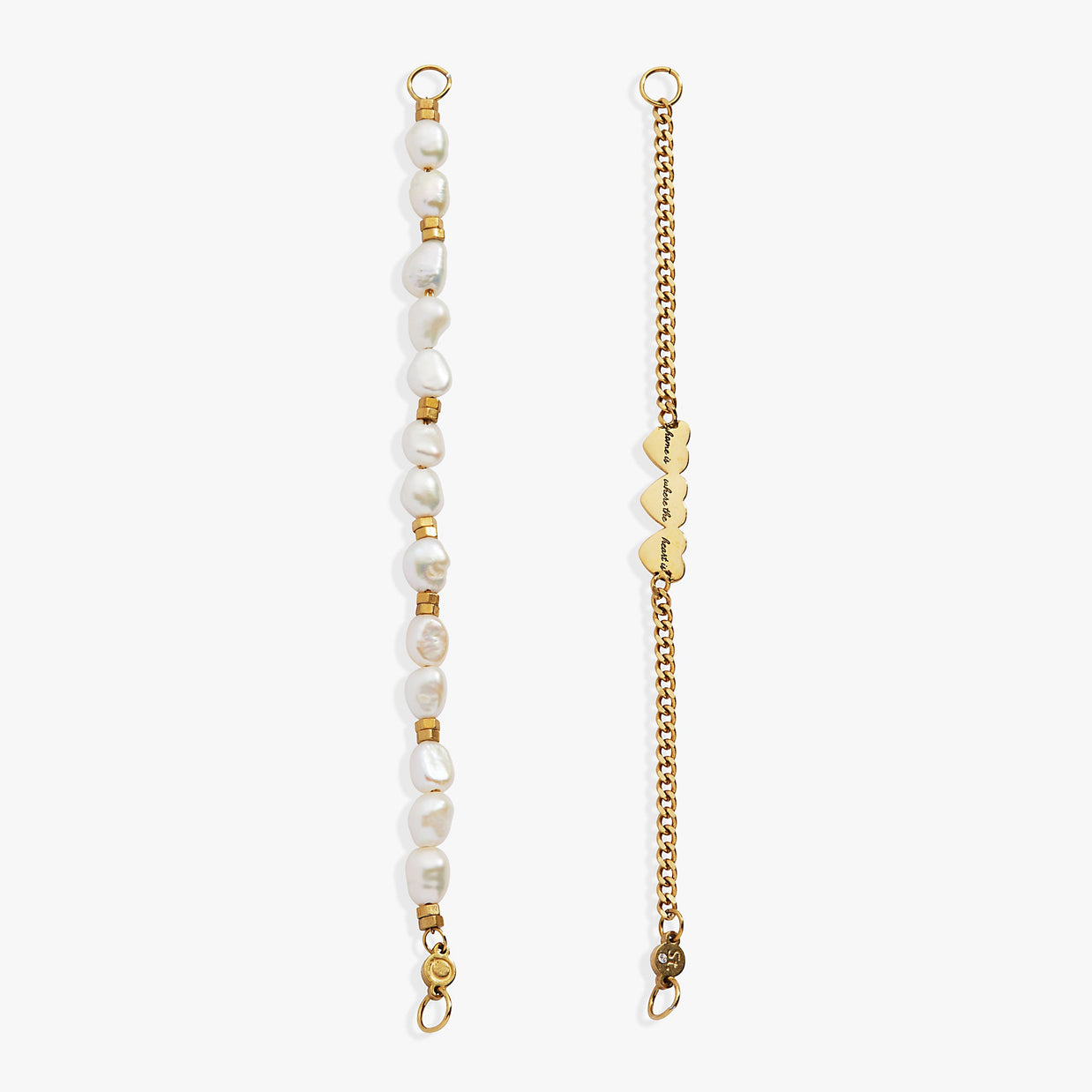 'Home Is Where The Heart Is' Pearl Stranded™ Bracelet Set