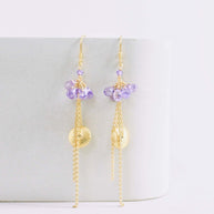 Amethyst En Pointe Earrings