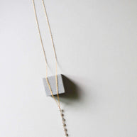 White Chalcedony Yoga Necklace