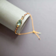 Green Amethyst Gold Isla Bracelet