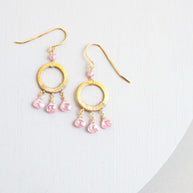 Rose Quartz Mini Boho Earrings
