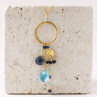Aquamarine and Iolite Ammil Necklace