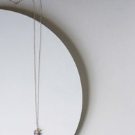 Peridot Quartz Raindrop Cluster Necklace