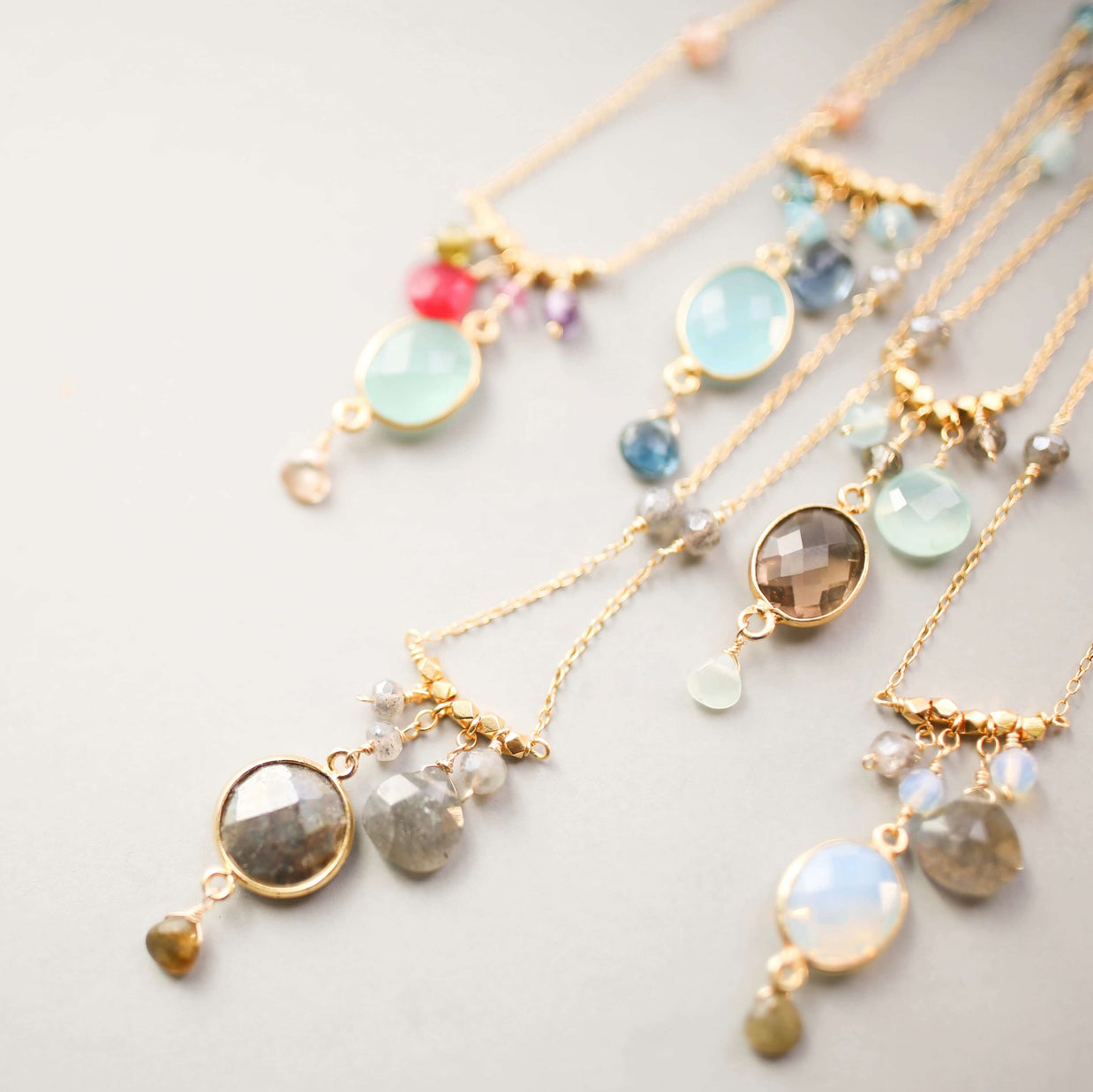 Opalite Bezel Necklace