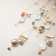 Opalite Bezel Necklace