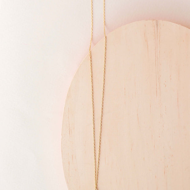 Aquamarine Quartz Gold Raindrop Necklace