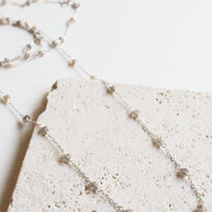 Ballet Chain - Silver Labradorite Layering Chain