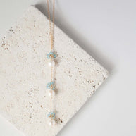Pearl and Pink Tourmaline Necklace