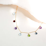 Silver Rainbow Sparkler Necklace