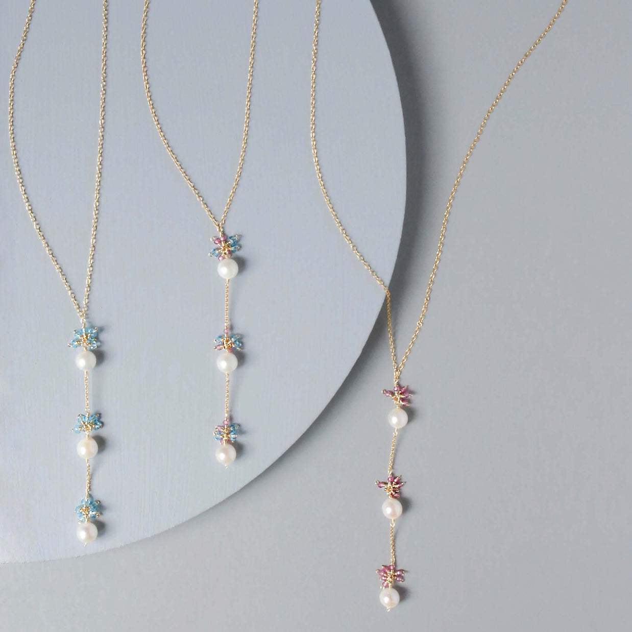 Pearl and Gemstone Necklace Collection