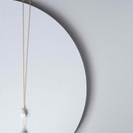 Pearl and Pink Tourmaline Necklace