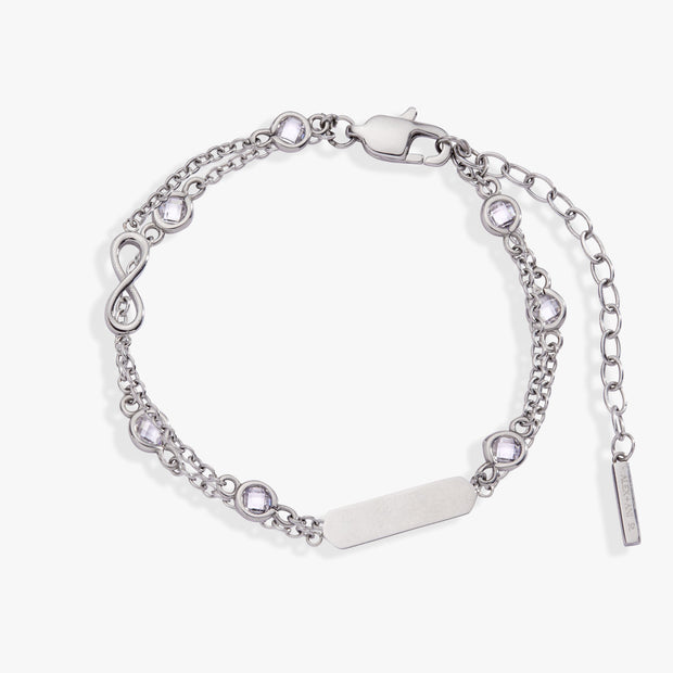 Infinity Chain Double Strand Bracelet