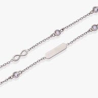 Infinity Chain Double Strand Bracelet