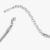Round Herringbone Charm & Layering Necklace