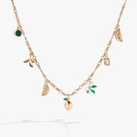 Lemon Multi-Charm Necklace