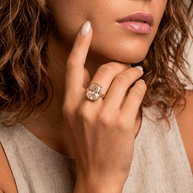 Sterling Silver Elongated Cushion Light Yellow CZ Cocktail Ring
