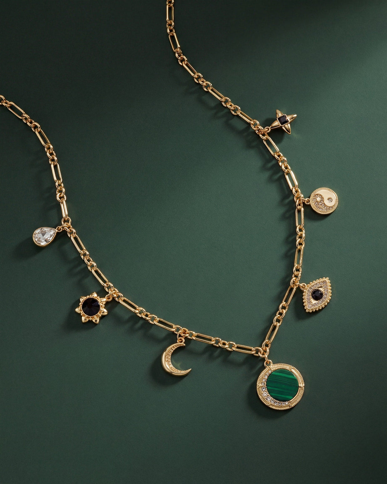 Malachite Charm Necklace
