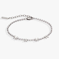 'Mama' Crystal Tennis Bracelet