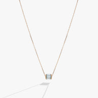 March Birthstone Precious Pendant Necklace