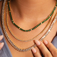 Mirabell Adjustable CZ Tennis Necklace