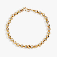 Mom Elongated Crystal Stretch Bracelet