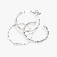 Mom Script Bracelet, Set of 3