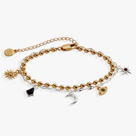 Moon Magic 2 Row Charm Bracelet