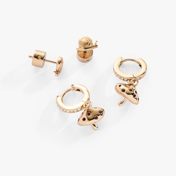 Mushroom Earring Duo Set