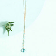 Green Amethyst Mini Yoga Pendant