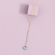 Aquamarine Quartz Mini Yoga Pendant