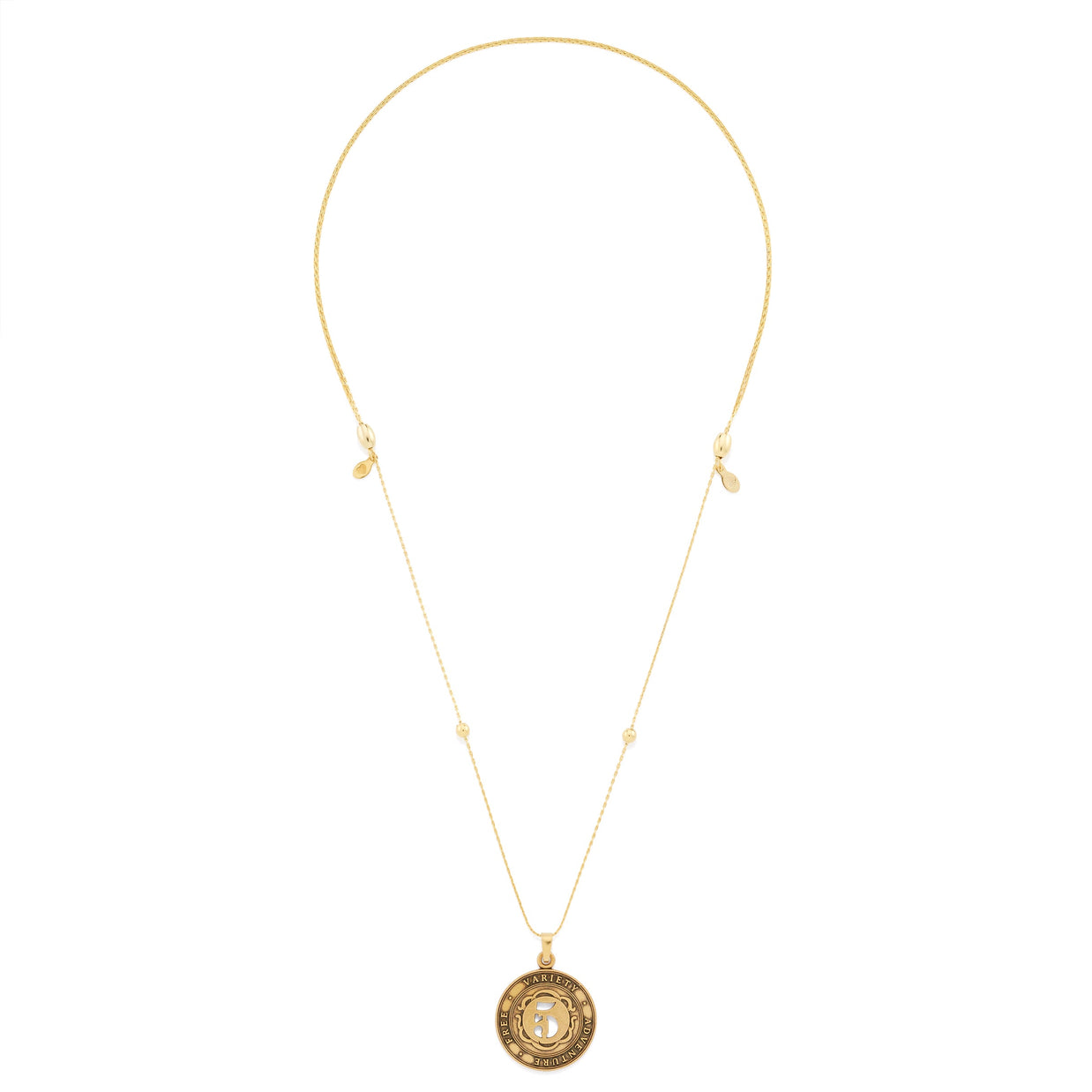 Number 5 Necklace, Expandable | Free, Variety, and Adventure