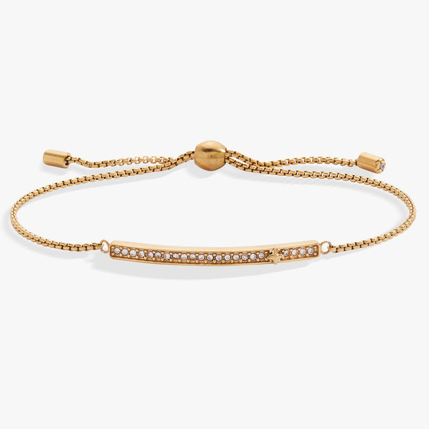 April Everyday Birthstone Pave Bolo Bracelet