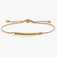 August Everyday Birthstone Pave Bolo Bracelet