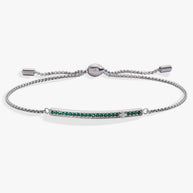 May Everyday Birthstone Pave Bolo Bracelet