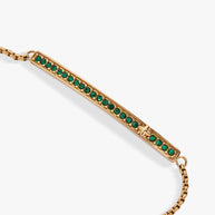 May Everyday Birthstone Pave Bolo Bracelet