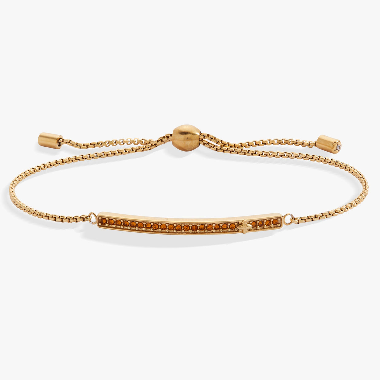 November Everyday Birthstone Pave Bolo Bracelet