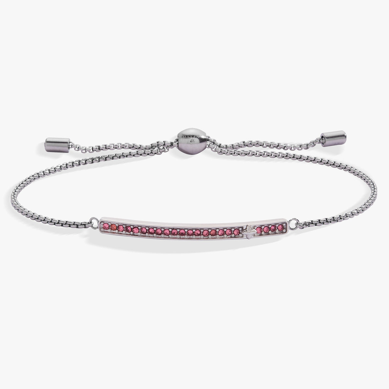 October Everyday Birthstone Pave Bolo Bracelet