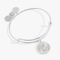 Initial Z Pave Starburst Texture Bangle