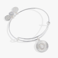 Initial D Pave Starburst Texture Bangle