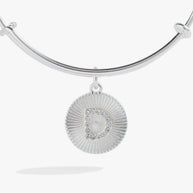 Initial D Pave Starburst Texture Bangle
