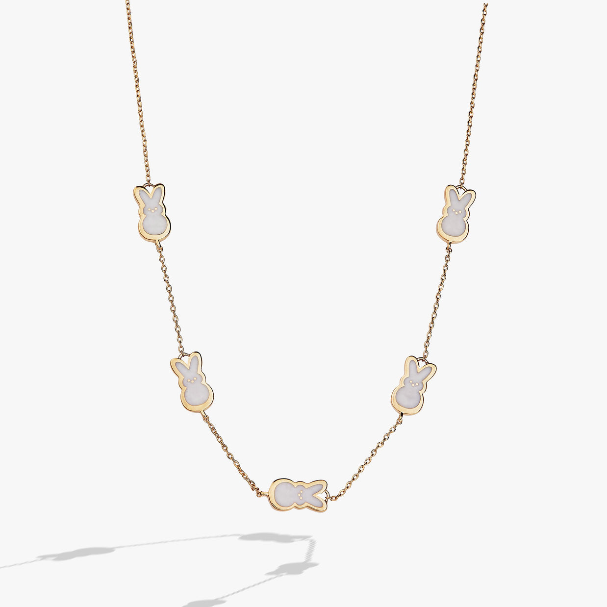 PEEPS® Pearlized Bunny Charm Necklace