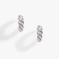 Puffy Rope Textured Huggie Hoop Earring