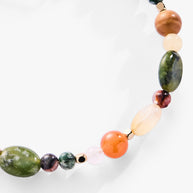 Nugget Semi-Precious Beaded Bangle