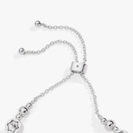 Crystal Snowflake Beaded Bolo Bracelet