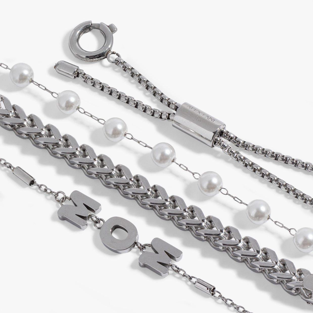 Mom Pearl Stranded™ Bracelet Set