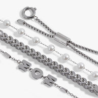 Mom Pearl Stranded™ Bracelet Set