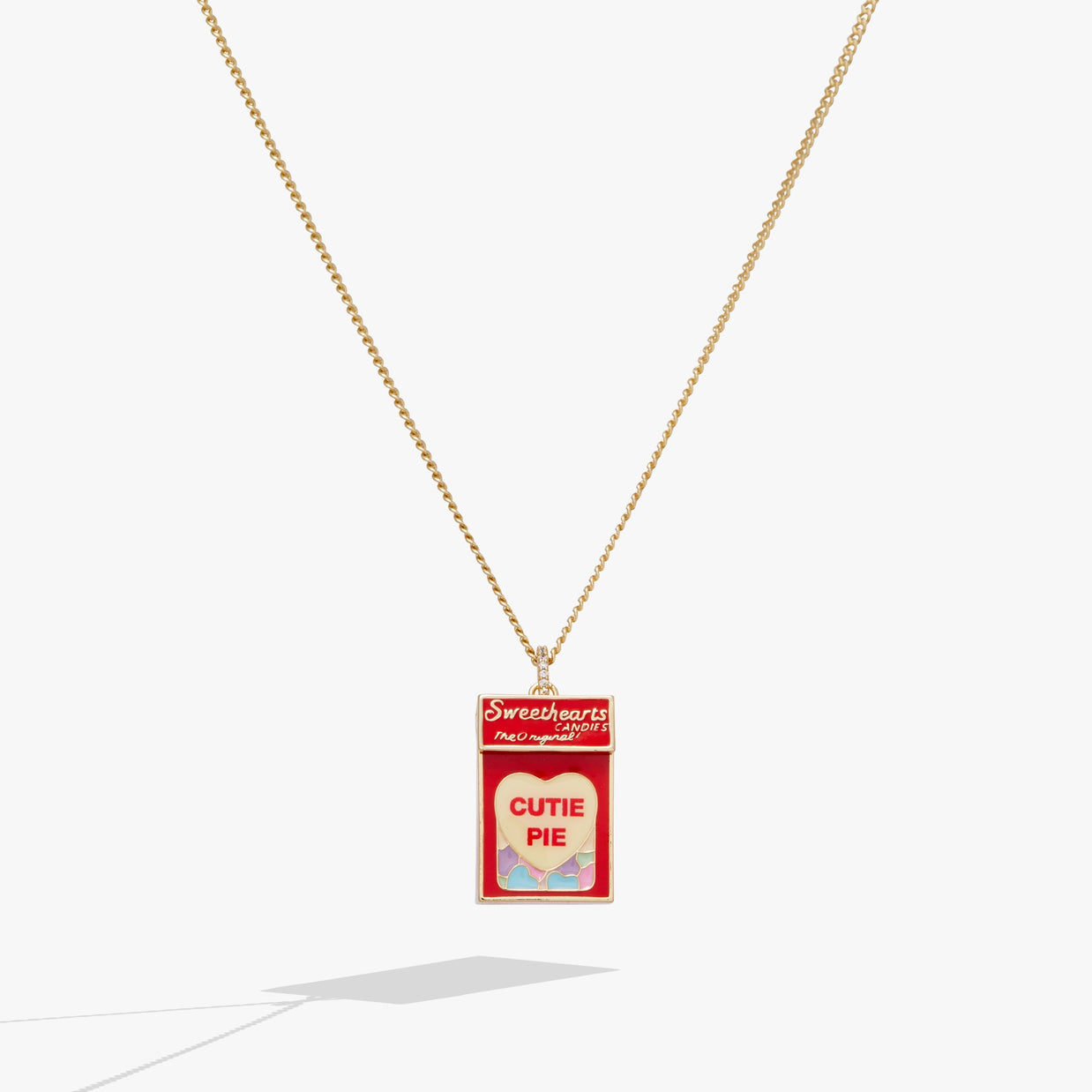 Sweethearts® Box Locket And Heart Charm Necklace