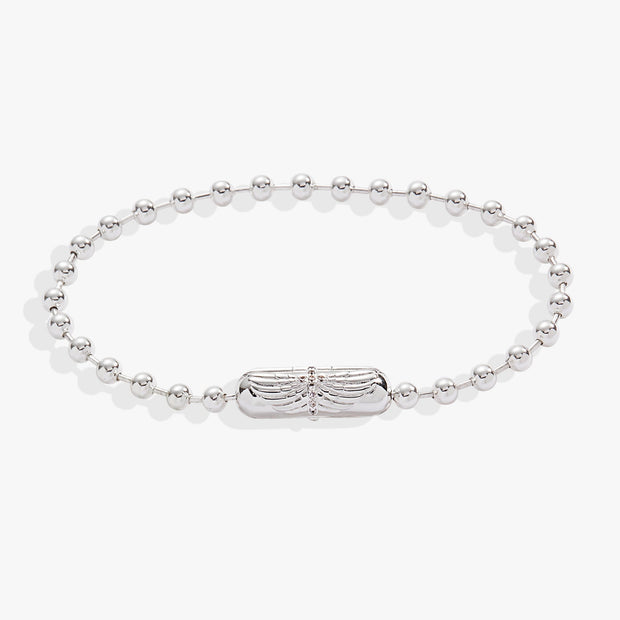 Wings with Cross Barrel Closure Bracelet